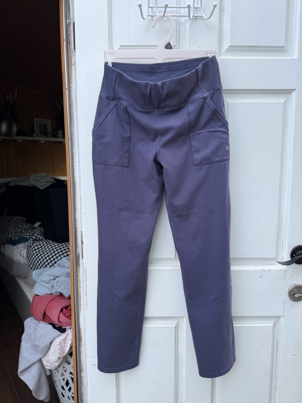 Purple Active High-Waist Pocket Leggings